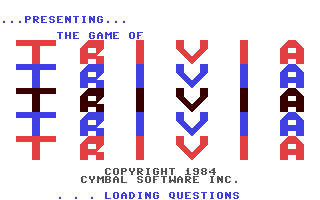 C64 GameBase Game_of_Trivia,_The_-_Children's_Trivia Cymbal_Software,_Inc. 1984