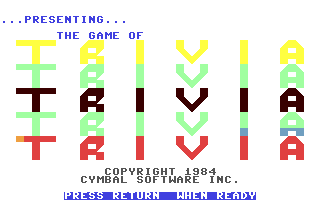 C64 GameBase Game_of_Trivia,_The_-_General_Trivia Cymbal_Software,_Inc. 1984
