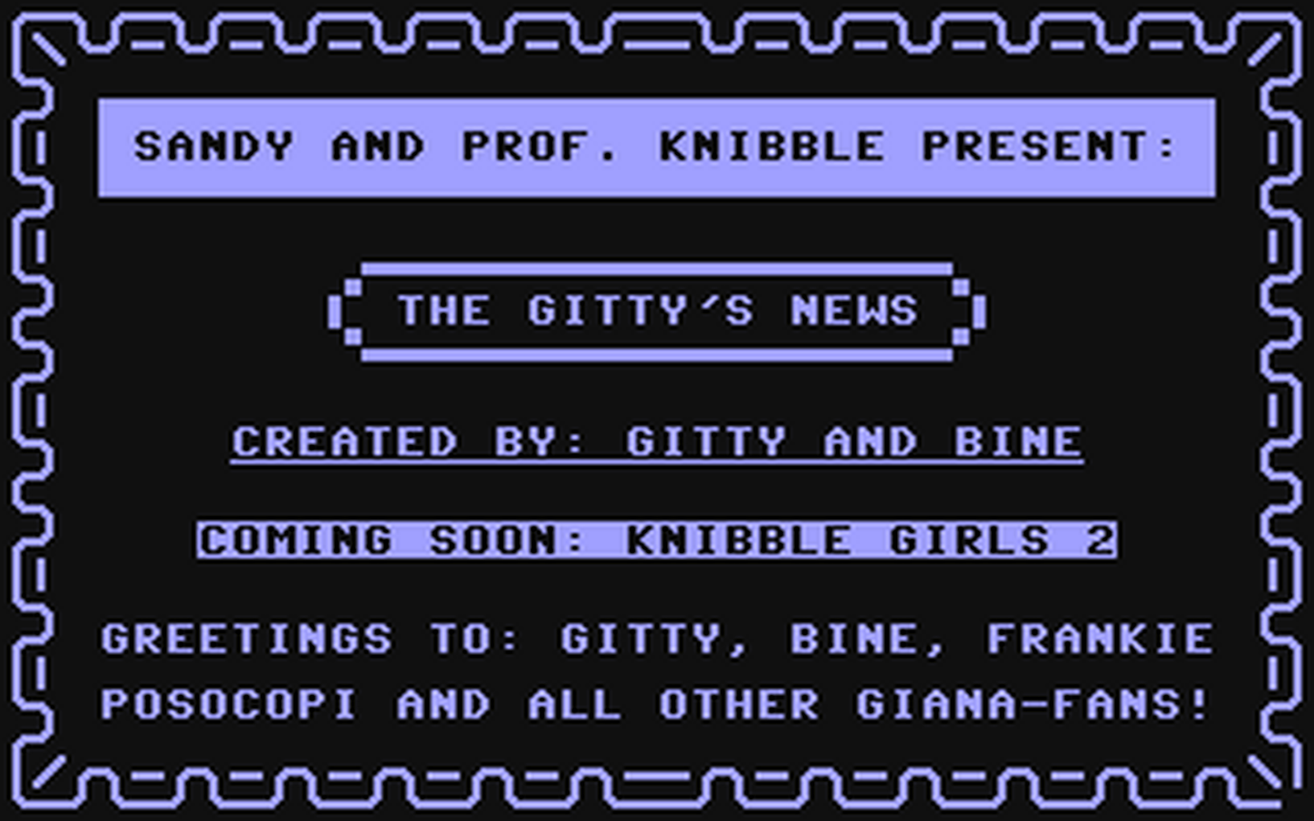 C64 GameBase Gitty's_News,_The (Not_Published) 1989