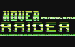 C64 GameBase Hover_Raider Binary_Zone_PD 1989