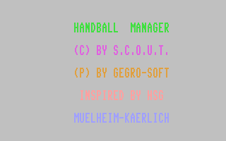 C64 GameBase Handball-Manager Rätz-Eberle_Verlag/Computer_Kontakt 1985