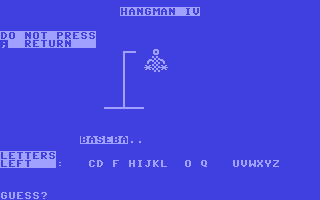 C64 GameBase Hangman_IV CUE,_Inc. 1981