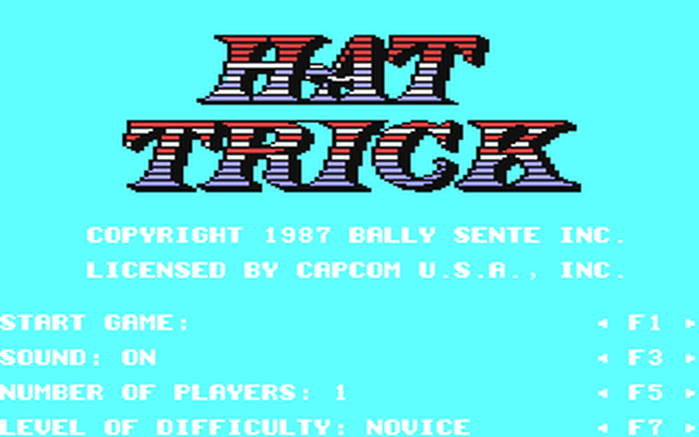 C64 GameBase Hat_Trick Capcom 1987