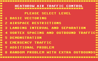 C64 GameBase Heathrow_Air_Traffic_Control Hewson_Consultants_Ltd. 1984