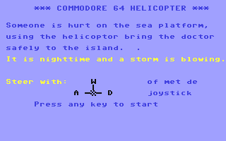 C64 GameBase Helicopter Robtek_Ltd. 1986