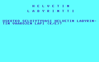 C64 GameBase Helvetin_Labyrintti