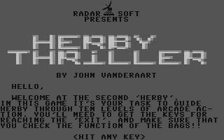 C64 GameBase Herby_Thriller RadarSoft 1984