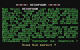 C64 GameBase Hexapawn