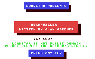 C64 GameBase Hexapuzzler Loadstar/Softdisk_Publishing,_Inc. 1987