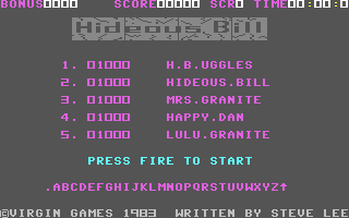 C64 GameBase Hideous_Bill_&_the_Gi-Gants Virgin_Games 1983