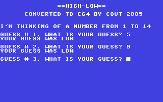 C64 GameBase High-Low (Not_Published) 2005