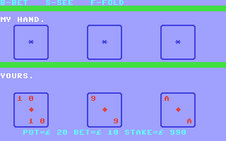 C64 GameBase High_Rise_or_Three_Card_Brag Cascade_Games_Ltd. 1984