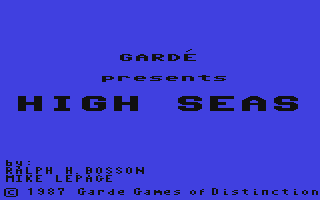 C64 GameBase High_Seas Gardé_Games 1987