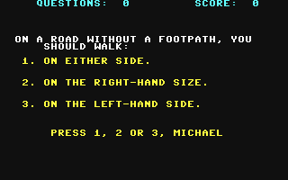 C64 GameBase Highway_Code Granada_Publishing_Ltd. 1984
