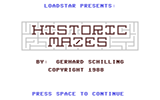 C64 GameBase Historic_Mazes Commodore_Magazine,_Inc. 1988