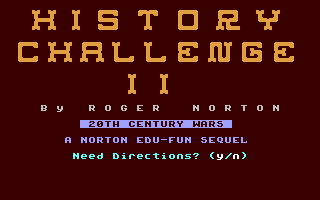 C64 GameBase History_Challenge_II Loadstar/Softdisk_Publishing,_Inc. 1989