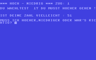 C64 GameBase Hoch_niedrig Pflaum_Verlag_München 1985