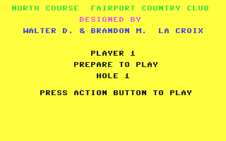 C64 GameBase Hole_in_One_Golf Advantage*Artworx 1985