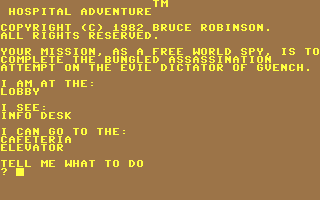 C64 GameBase Hospital_Adventure Mogul_Communications_Ltd. 1983