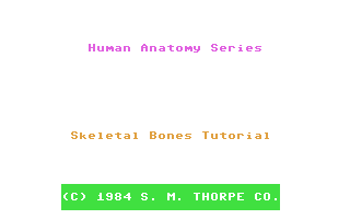 C64 GameBase Human_Anatomy_Series_-_Skeleton_Bones_Tutorial SM_Thorpe_Co. 1984