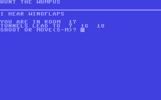 C64 GameBase Hunt_the_Wumpus Creative_Computing 1975