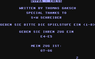C64 GameBase Hypra-Chess Markt_&_Technik/64'er 1987