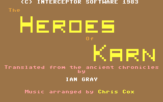 C64 GameBase Heroes_of_Karn,_The Interceptor_Software 1983