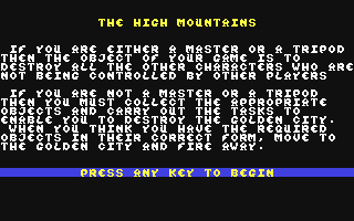 C64 GameBase High_Mountains,_The (Not_Published) 1988