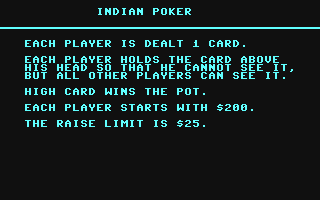 C64 GameBase Indian_Poker