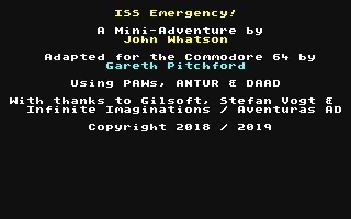 C64 GameBase ISS_Emergency! (Public_Domain) 2019