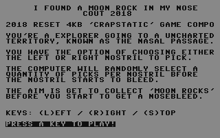 C64 GameBase I_Found_a_Moon_Rock_In_My_Nose Reset_Magazine 2018