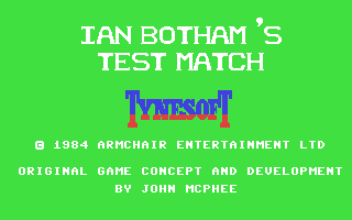 C64 GameBase Ian_Botham's_Test_Match Tynesoft 1984