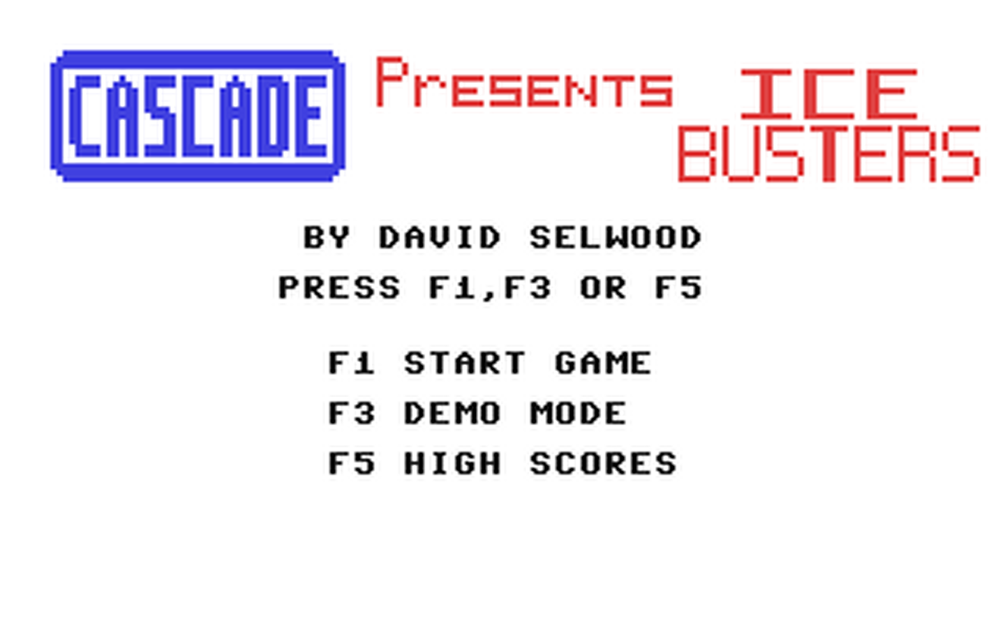 C64 GameBase Ice_Busters Cascade_Games_Ltd. 1985