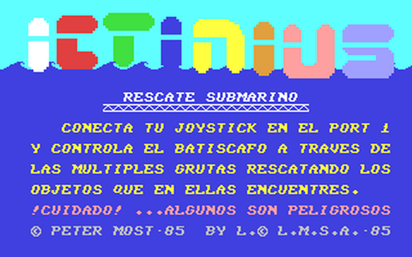 C64 GameBase Ictinius_-_Rescate_Submarino Chimera 1985