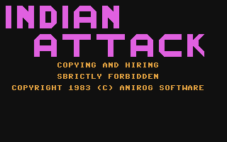 C64 GameBase Indian_Attack Anirog_Software 1983