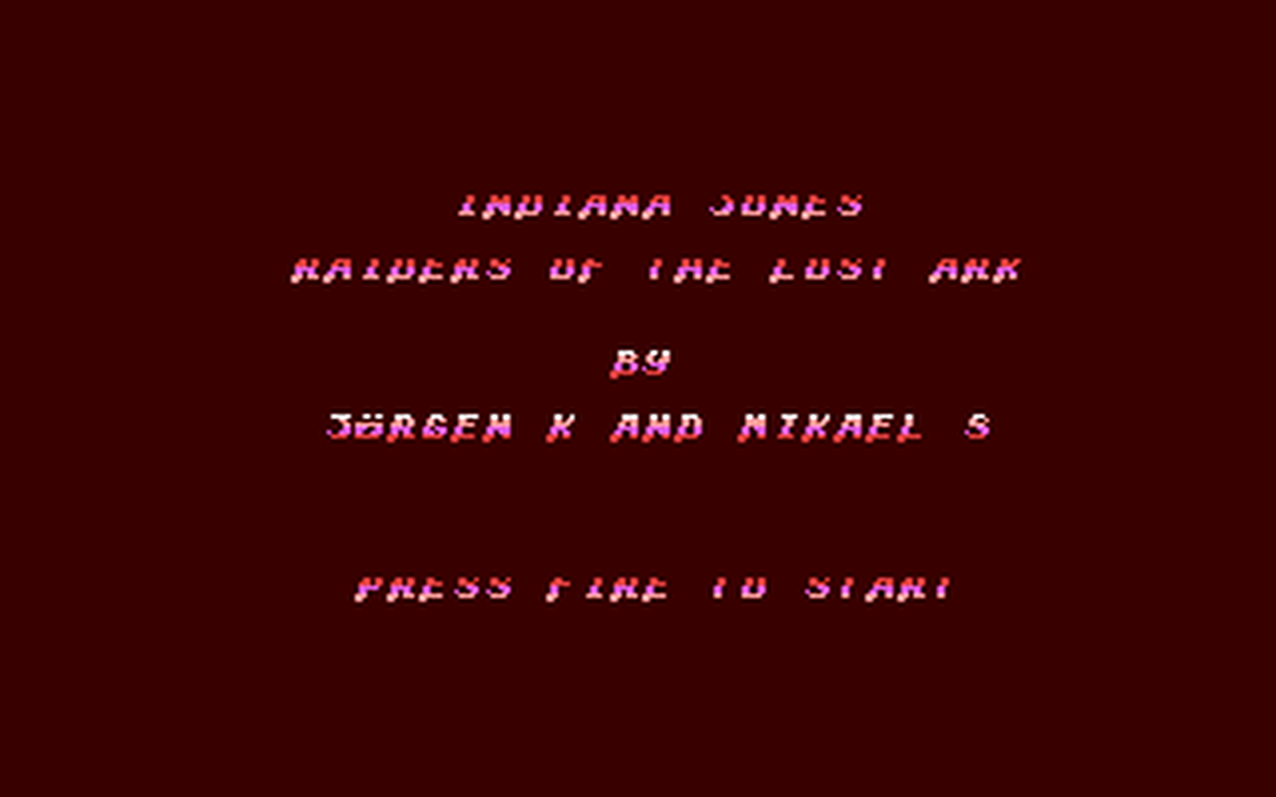 C64 GameBase Indiana_Jones_-_Raiders_of_the_Lost_Ark (Created_with_SEUCK)