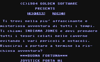 C64 GameBase Indiana_Jones Golden_Software 1985