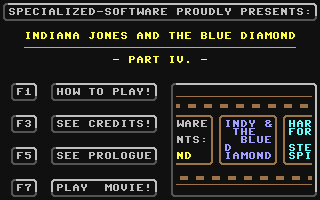 C64 GameBase Indiana_Jones_and_the_Blue_Diamond (Public_Domain) 1993
