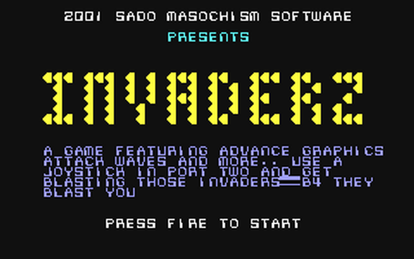 C64 GameBase Invaderz (Public_Domain) 2001