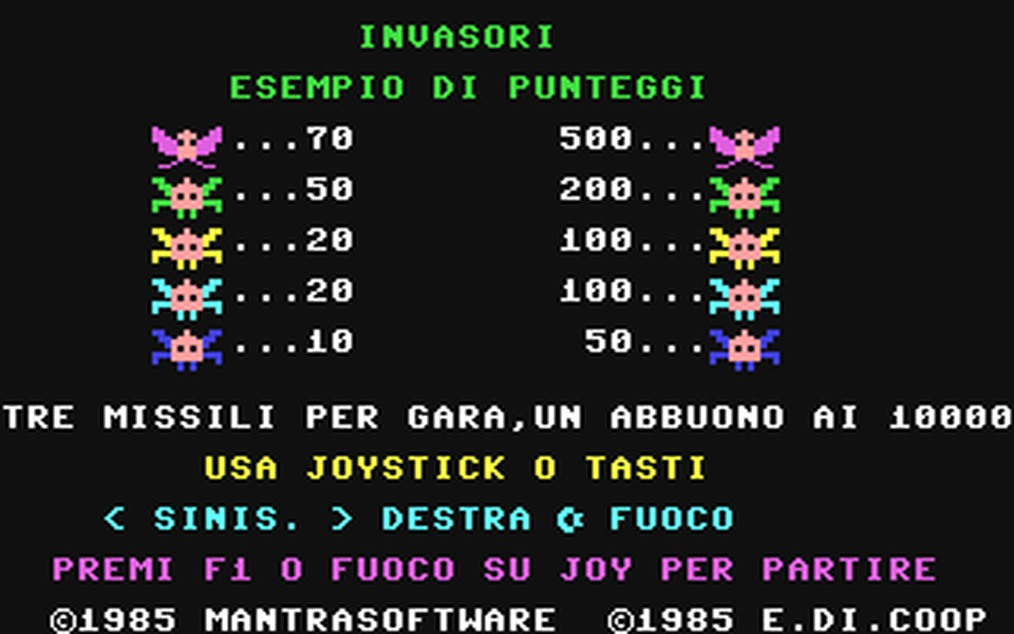 C64 GameBase Invasori Mantra_Software 1985