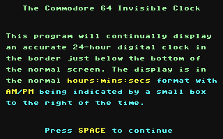 C64 GameBase Invisible_Clock Wicked_Software 1989