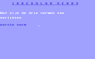 C64 GameBase Irregular_Verbs Malmbergs_Educatieve_Software_(MES) 1982
