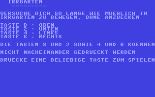 C64 GameBase Irrgarten Markt_&_Technik/Computer_Persönlich 1984