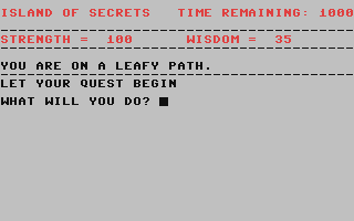 C64 GameBase Island_of_Secrets Usborne_Publishing_Limited 1984