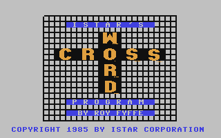 C64 GameBase Istar's_Crossword_Program Istar_Corporation 1985
