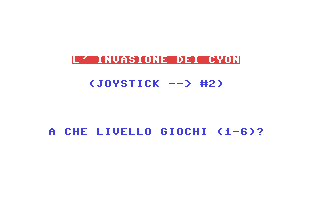 C64 GameBase Invasione_dei_Cyon,_L' Gruppo_Editoriale_Jackson