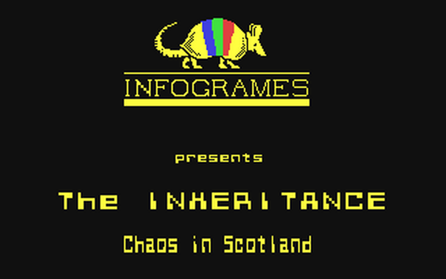 C64 GameBase Inheritance,_The_-_Chaos_in_Scotland Infogrames 1987