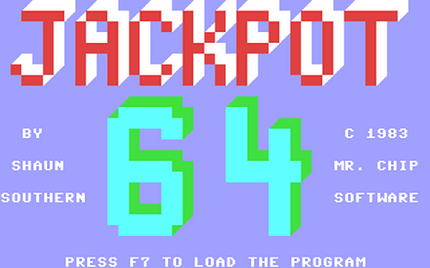 C64 GameBase Jackpot_64 Mr._Chip_Software 1983