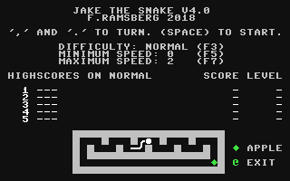 C64 GameBase Jake_the_Snake (Public_Domain) 2018
