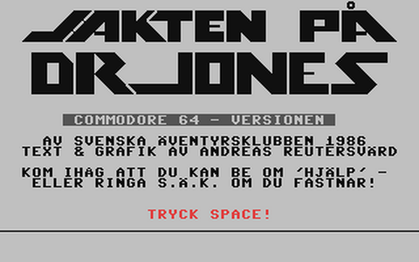 C64 GameBase Jakten_pa_Dr_Jones 1986